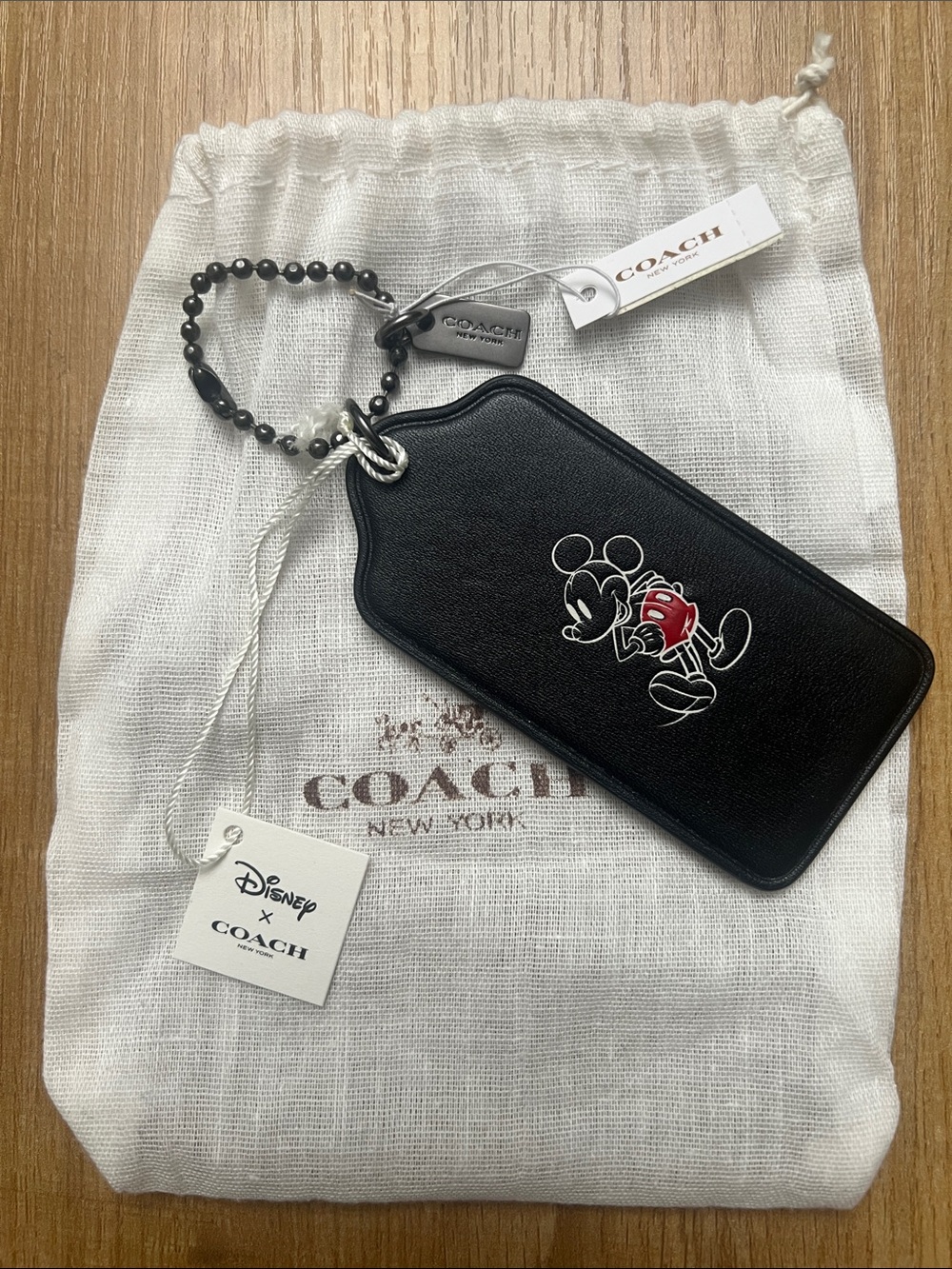 Disney x Coach Mickey Mouse keychain